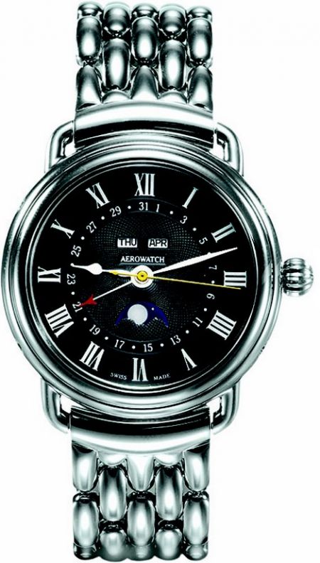 AeroWatch Collection 1942 Moon Phases 62902 AA04 M