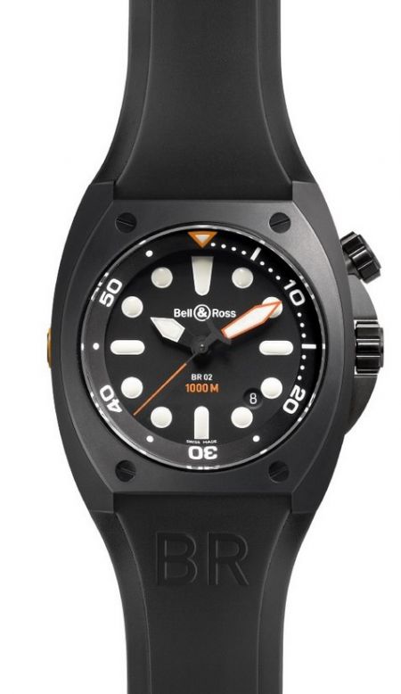 Bell & Ross BR 02 Automatic BR 02 Pro Dial Carbon Finish