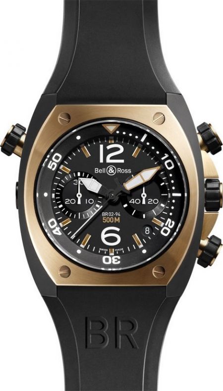 Bell & Ross BR 02 Chronograph BR 02 Chronograph Pink Gold Carbon Finish