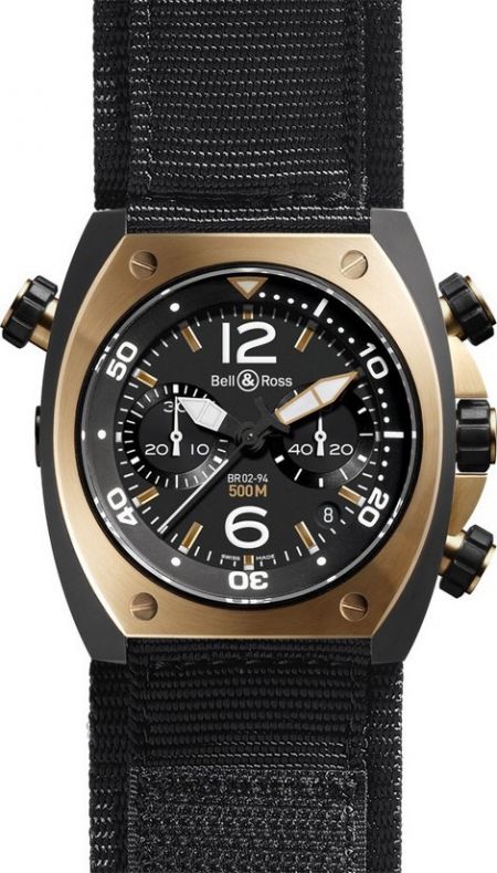 Bell & Ross BR 02 Chronograph BR 02 Chronograph Pink Gold Carbon Finish