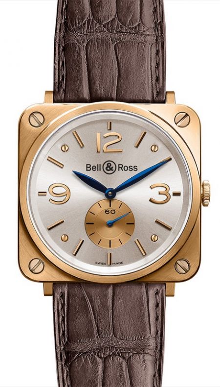 Bell & Ross BR S Gold BR S Gold Silver Dial 